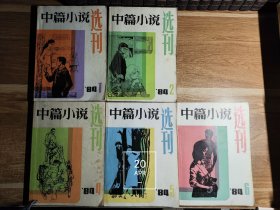 中篇小说选刊（双月刊）（1984年第1、2、4、5、6期）（除第6期扉页有章 各期内页无写划 五册合售）有梁晓声、邓友梅、从维熙、刘心武、冯骥才等知名作家作品