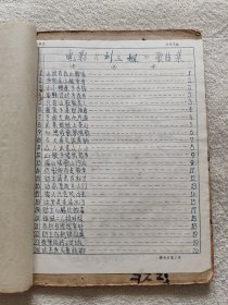 电影《刘三姐》歌曲集手抄本（前面有17页油印井冈山上太阳红、王国福等歌曲）（后面手抄本26页刘三姐歌曲全+洪湖赤卫队歌曲等16页共42页）（全书总共59页）（1973年）
