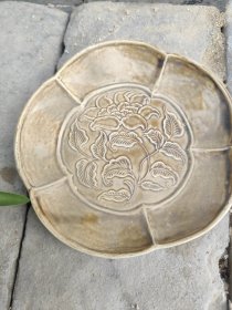 茶釉文房墨盘完整