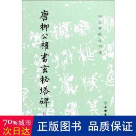 唐柳公权书玄秘塔碑（修订版）/历代碑帖法书选