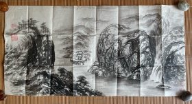 张振元（延明）水墨写意山水画