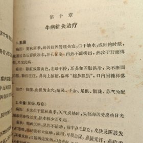 中兽医针灸学（正版书）1959年9月