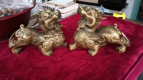 铜貔貅摆件，美品