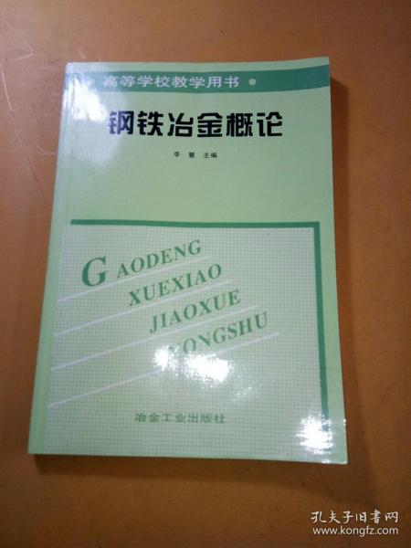 钢铁冶金概论/高等学校教学用书