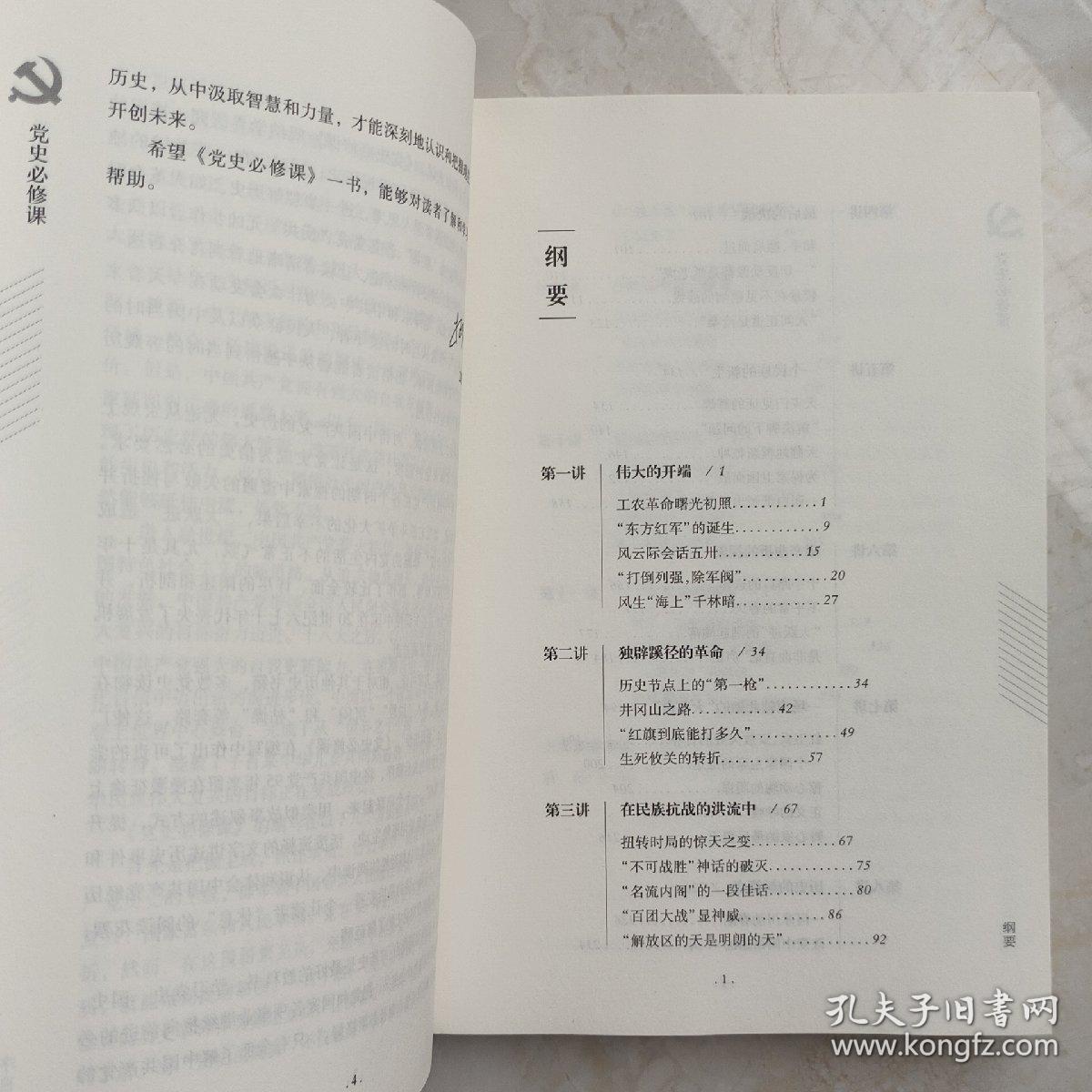 党的十九大重点主题图书：党史必修课（中央党校教授全景解读90余年苦难辉煌）