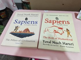 英文 Sapiens A Graphic History, Volume （兩本合售）