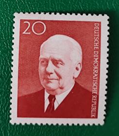 德国邮票 东德 1959年皮克总统 1全新