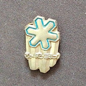老徽章胸章纪念章 日本1975年第26回 滑雪大赛纪念