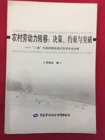 农村劳动力转移：决策、约束与突破:“三重”约束的理论范式及其实证分析