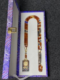 尼泊尔回流天珠项链佛珠 项链长65.5厘米