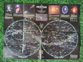 National Geographic国家地理杂志地图系列之1995年12月 The Heavens 星空图