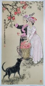 中美协老艺术家邹建源四尺作品，不二轩包真包邮！ 号满芽子，1957年4月生，湖南湘潭人。1980年毕业于湖南省轻工业学校陶瓷美术专业，在湖南省株洲市陶瓷厂从事艺术设计，1985年毕业于中央美术学院，中国农业出版社美术编辑、中国美术家协会会员、中央国家机关书画协会理事,渤海大学客座教授。 ​