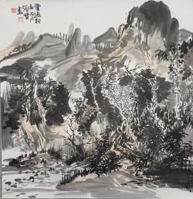 张贤山水画，十年前托芯