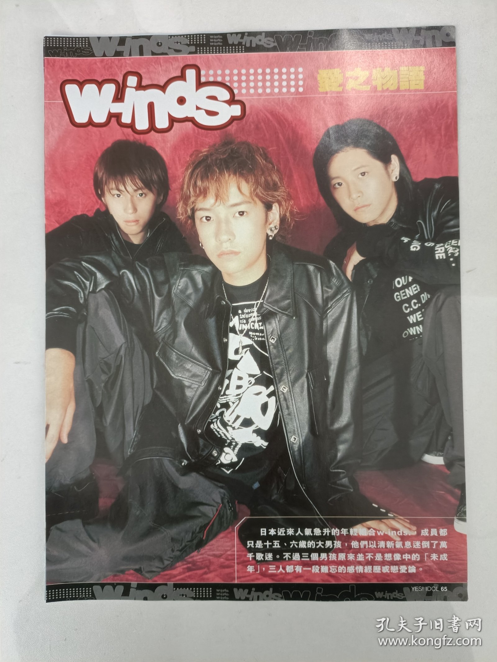 w-inds.，绪方龙一，宋承宪，fin.k.l，阿黛尔，yes idol杂志切页，共4张8面