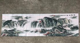 锦绣江山刺绣织锦画