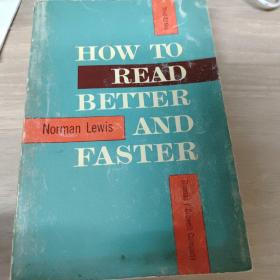 HOW TO READ BETTER AND FASTER(如何读得又快且好)