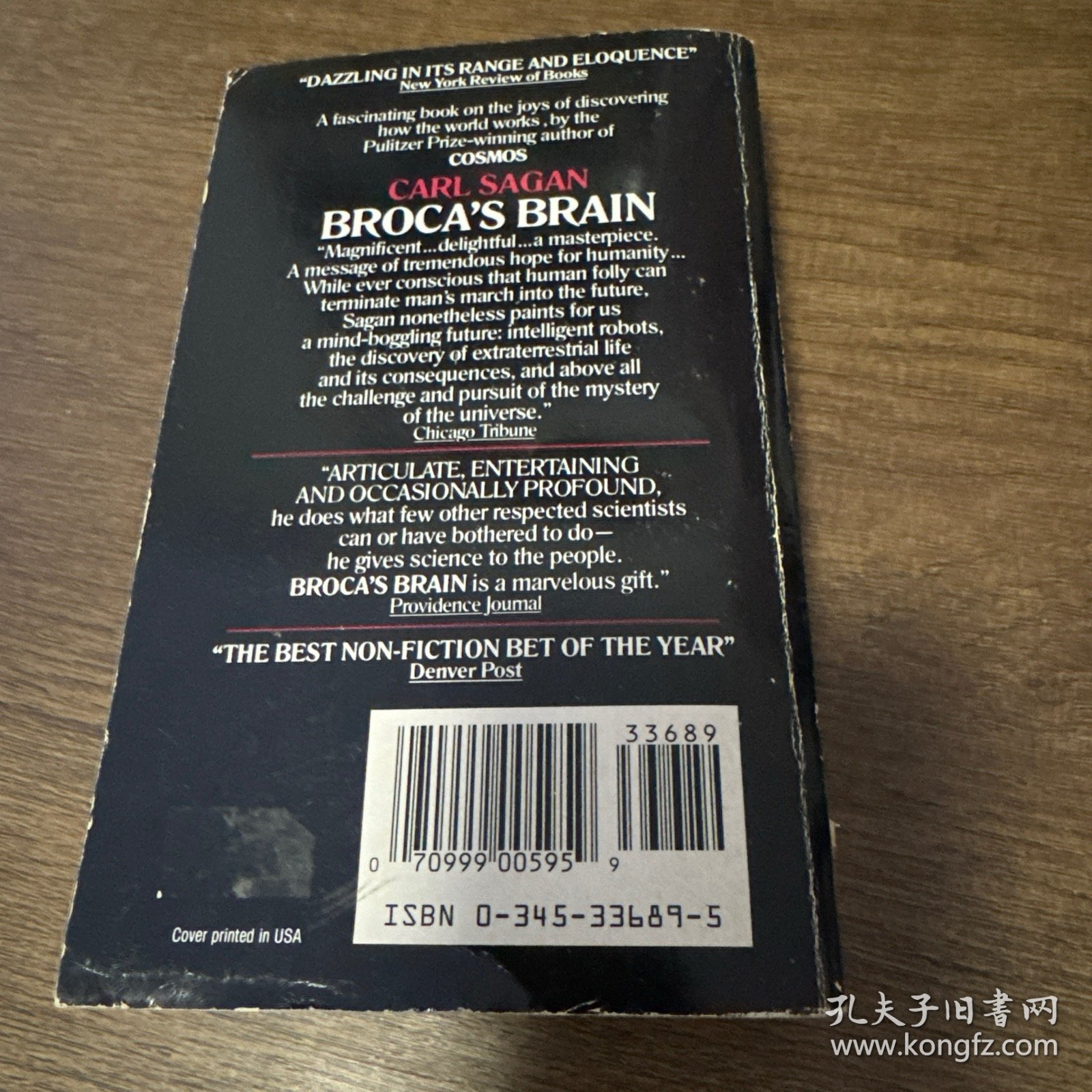 Broca's Brain:Reflections on the Romance of Science