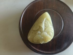 乡下收的带皮籽料如意挂件