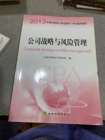 2013年度注册会计师全国统一考试辅导教材：公司战略与风险管理