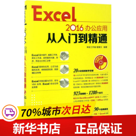 Excel 2016办公应用从入门到精通