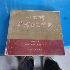 七言诗 硬笔书法字帖 蓝再平