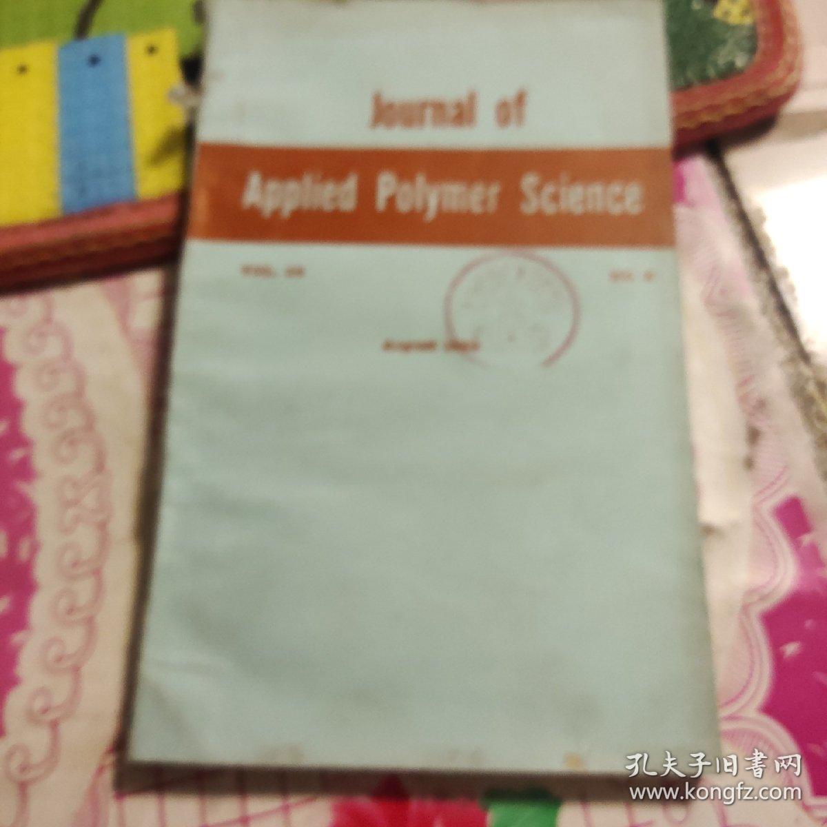 Journal of
Applied Polymer Science
VOL.28
NO.8