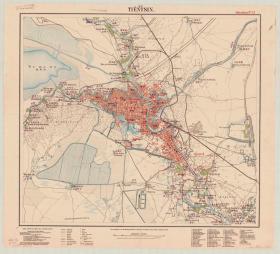 古地图1903 天津市区图 中英文版。纸本大小96.64*106.14厘米。宣纸艺术微喷复制。300元包邮