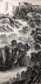 【终身保真字画，得自画家本人】曹永泉137X68cm！  四川会理市人，四川省美术家协会会员，四川省书法家协会会员，2013年移居上海，现为上海市书法家协会会员，上海杨浦区书协，美协会员。 ​