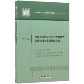 中国战略新兴产业发展模式、选择标准和发展战略研究 战略管理 李叶飞