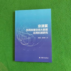 京津冀协同发展空间大数据应用机制研究