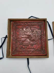 剔红香盆