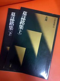 中国法书选25/26 墓志铭集上/下 北魏·隋