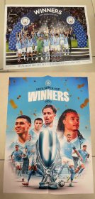 足球海报-2023欧洲超级杯冠军曼彻斯特城队