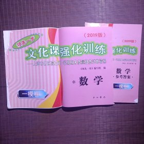 领先一步文化课强化训练/数学/2019年版/上海市各区初三第一学期期末质量抽查试卷精编/一模卷/有手写