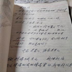 天津中医庞河笔记本 (有一本完全水渍 但不影响阅读 为中医诊断学跟金匮)