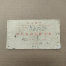 60年代宁海县民主公社社员劳动经济手册