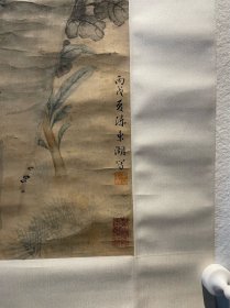 陈东湖  
103*32.5cm，立轴
陈东湖早年拜杨冠如为师，后为金北楼入室弟子。1921年加入中国画学研究会，1926年参预创办湖社，任湖社评议，主教花鸟画。