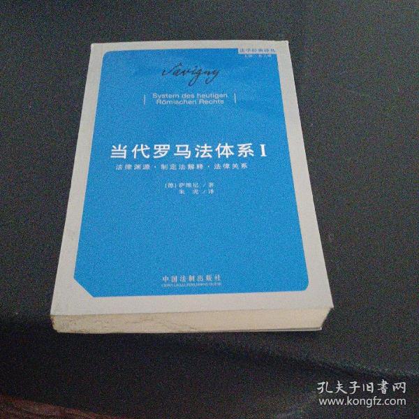 当代罗马法体系（第一卷）：法律渊源·制定法解释·法律关系