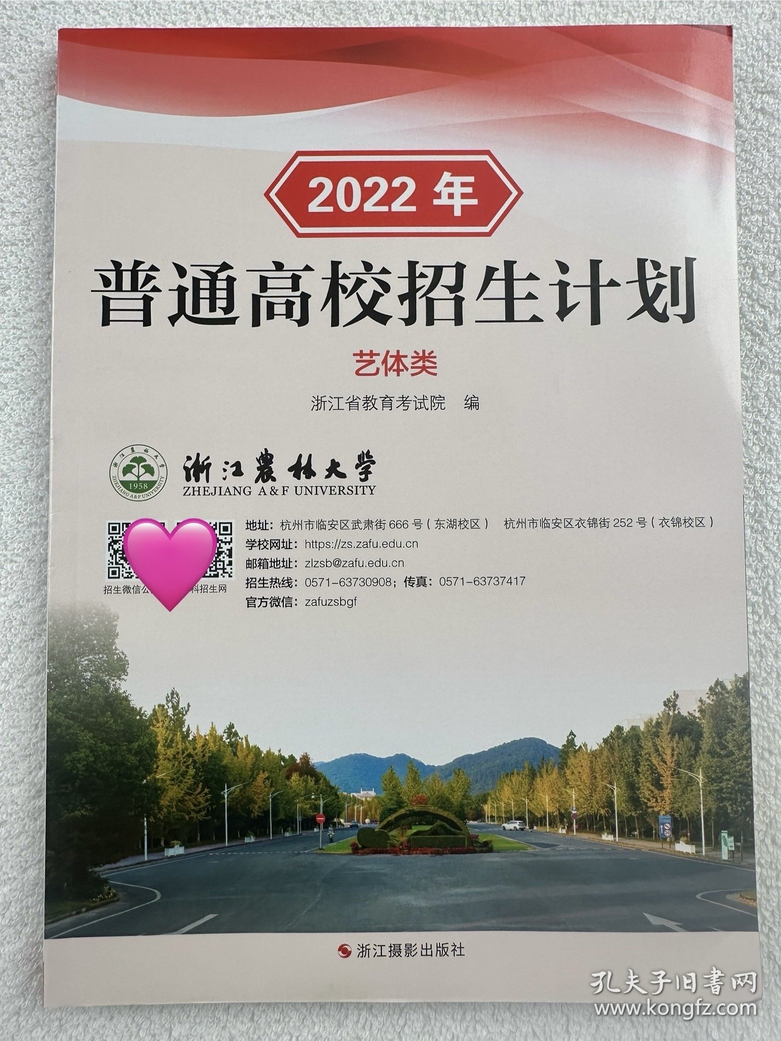 【正版】2022年浙江省普通高校招生计划艺体类 艺术类体育类
