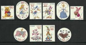日本邮票信销，2012年，G66，迪士尼动画，10全

唐老鸭白雪公主三只小猪