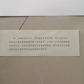 黑白老照片:1945年9月9日在南京举行的日本向中国战区投降的签字仪式。(编号56)