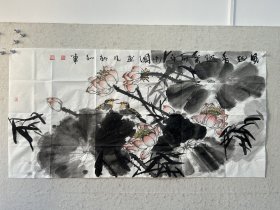 【终身保真字画】刘新和，137X68cm！3 【涵木、子江】。毕业于清华大学艺术设计专业，先后深造于清华大学美术学院当代艺术创作研究生班、中国艺术研究院研究生院中国画创作研究生班，清华清美艺术创作研究会副会长及理事，中国美协广东美协会员，中国国画家协会理事，中国画院画师，一级美术师，上海国画研究院院委，香港画院人物画艺委会副主席，内蒙古师范大学鸿德学院客座教授，宁夏文史馆研究院。