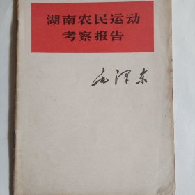 湖南农民运动考察报告！毛泽东