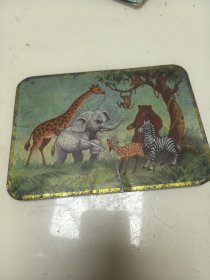 70年代动物图案写字垫板17.6cm