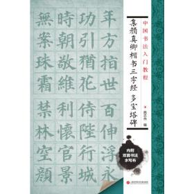 中国书法入门教程 集颜真卿楷书三字经：多宝塔碑（附赠双面环保水写布一块 可临可描）