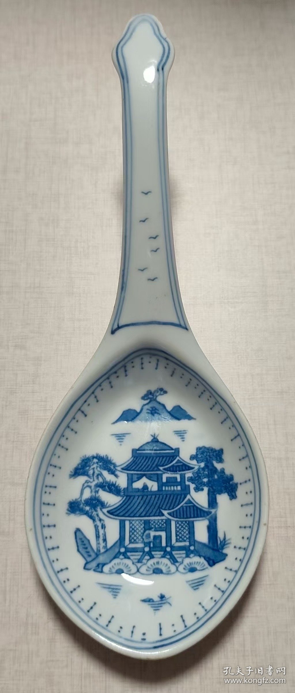 人民瓷厂景德镇盘子+勺子成套