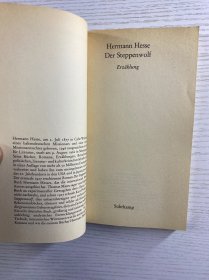 Der Steppenwolf（Herman Hesse）荒原狼（赫尔曼·黑塞）1981年德文原版（正版如图、内页干净）