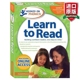 英文原版 Hooked on Phonics Learn to Read - Level 5 Transitional Readers (First Grade | Ages 6-7) 迷上自然拼讀系列 第五級(jí) 6-7歲 英文版 進(jìn)口英語(yǔ)原版書籍