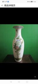 古董 收藏 瓷器 民国 釉下彩名家花鸟瓶