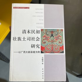清末民初壮族土司社会研究：以广西大新县境为例